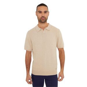 Threadbare Mens Polo Shirt / Beige